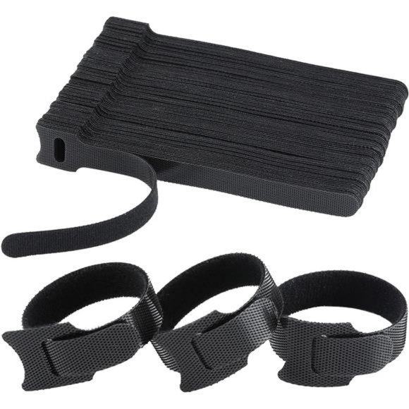 120PCS 6 Inch Reusable Cable Ties Wire Ties Cord Organizer Cable Organizer - Picture 1 of 7